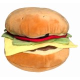 【メッシュ補強の丈夫なぬいぐるみ】パワープラッシュ・ハンバーガー