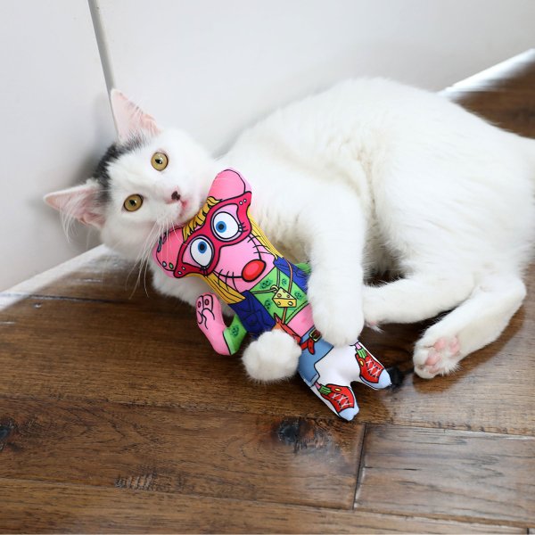 画像2: 【FATCATの猫用おもちゃ】ヒップスター・キッカーマウス