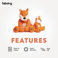 画像4: 【スクイーカー入りふわふわぬいぐるみ】ファブドッグ・フロッピー（フォックス）