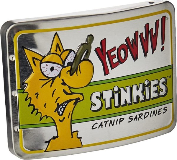 画像1: 【大人気猫用おもちゃ】ダッキーワールド・キャットニップ入りイワシの缶詰3本入りセット (1)
